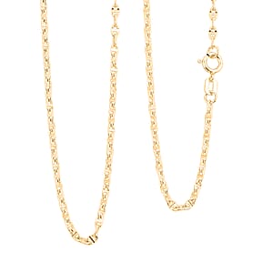 18K Yellow Gold Mariner Chain Necklace 2 Grams (18 Inches)