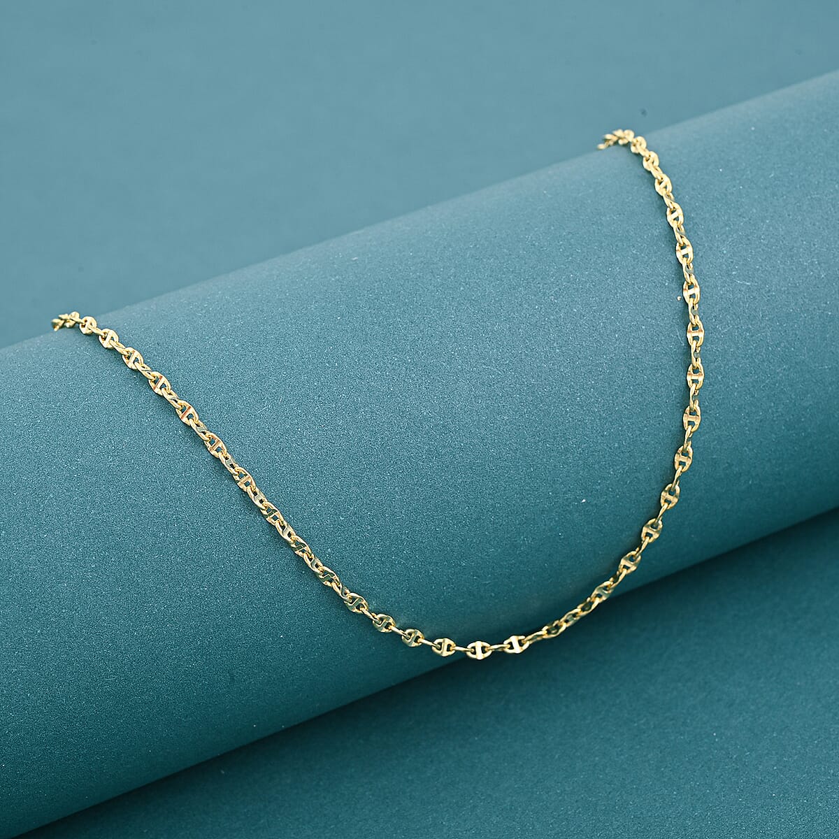 18K Yellow Gold Mariner Chain Necklace 2 Grams (18 Inches) image number 1