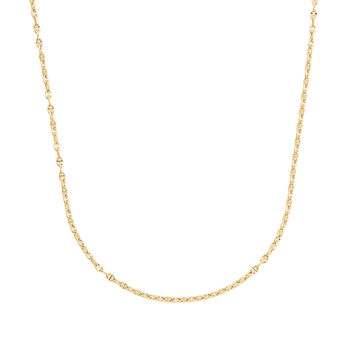 18K Yellow Gold Mariner Chain Necklace 2 Grams (18 Inches) image number 3
