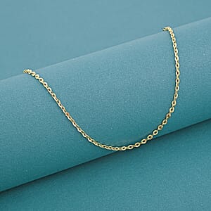 18K Yellow Gold Cable Chain Necklace 2.3 Grams (20 Inches)