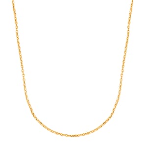 18K Yellow Gold Cable Chain Necklace 2.3 Grams (20 Inches)