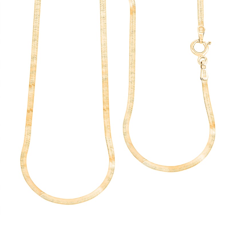 18K Yellow Gold Snake Chain Necklace 2.7 Grams (20 Inches)