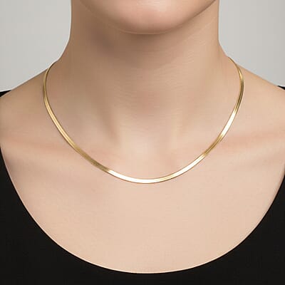 18K Yellow Gold Snake Chain Necklace 2.7 Grams (20 Inches)