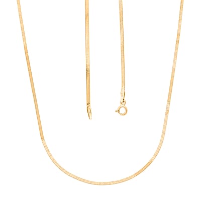 18K Yellow Gold Snake Chain Necklace 2.7 Grams (20 Inches)