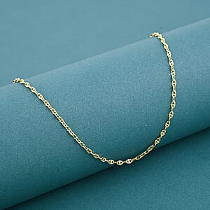 18K Yellow Gold Mariner Chain Necklace 2.2 Grams (20 Inches)