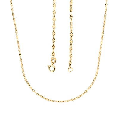 18K Yellow Gold Mariner Chain Necklace 2.2 Grams (20 Inches)