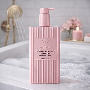 VIKE Thicken & Lengthen Shampoo with VoluGRO + Keratin (10oz)