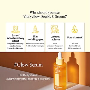 LaPalette Beauty Vita Yellow Double C Serum (1.18oz) Made in Korea