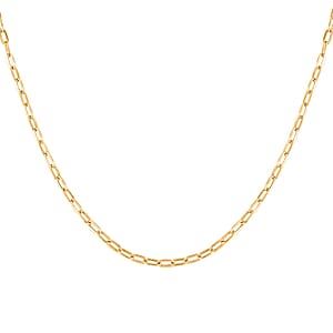 14K Yellow Gold 3mm Paper Clip Chain Necklace 5.50 Grams (20 Inches)