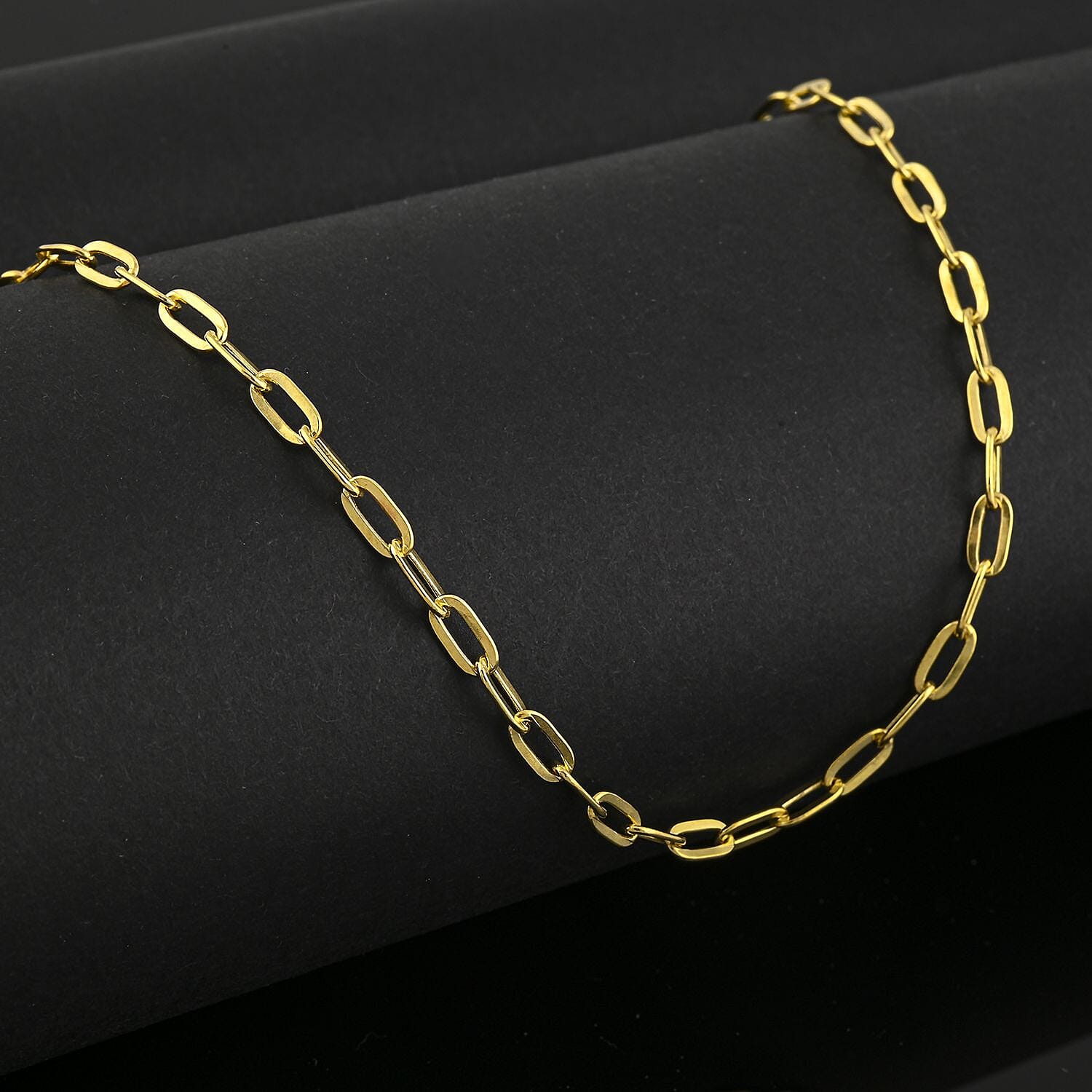 14K Yellow Gold 2.70mm Paper Clip Necklace 3.60 Grams (20 Inches)