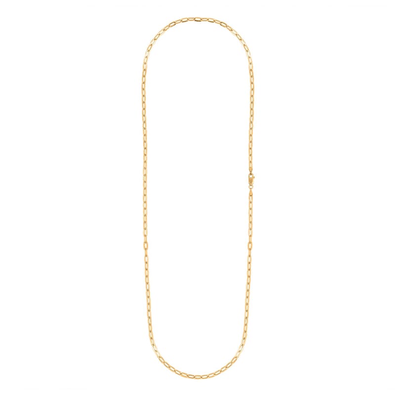 14K Yellow Gold 2.70mm Paper Clip Necklace 3.60 Grams (20 Inches)