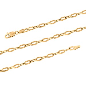 14K Yellow Gold 2.70mm Paper Clip Necklace 4.4 Grams (22 Inches)