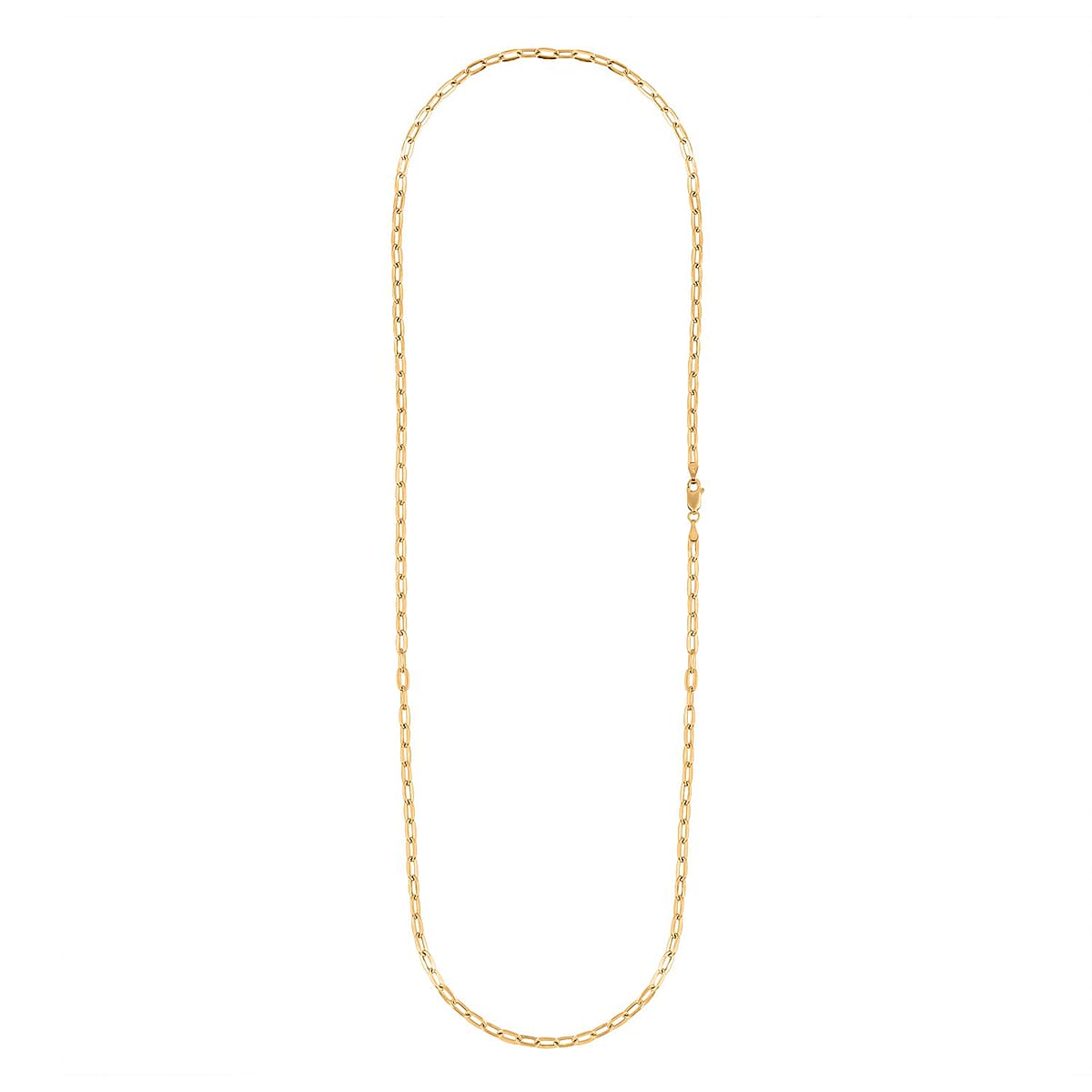 3mm Paper Clip Chain Necklace in 14K Yellow Gold 6.0 Grams 22 Inches image number 4