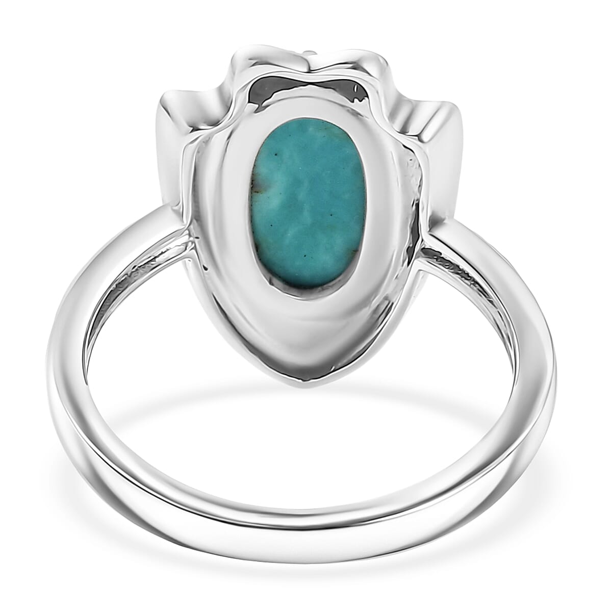 D'Joy Artisan Crafted Premium Blue Moon Turquoise 1.60 ctw Arrow Ring in Sterling Silver (Size 7.0)