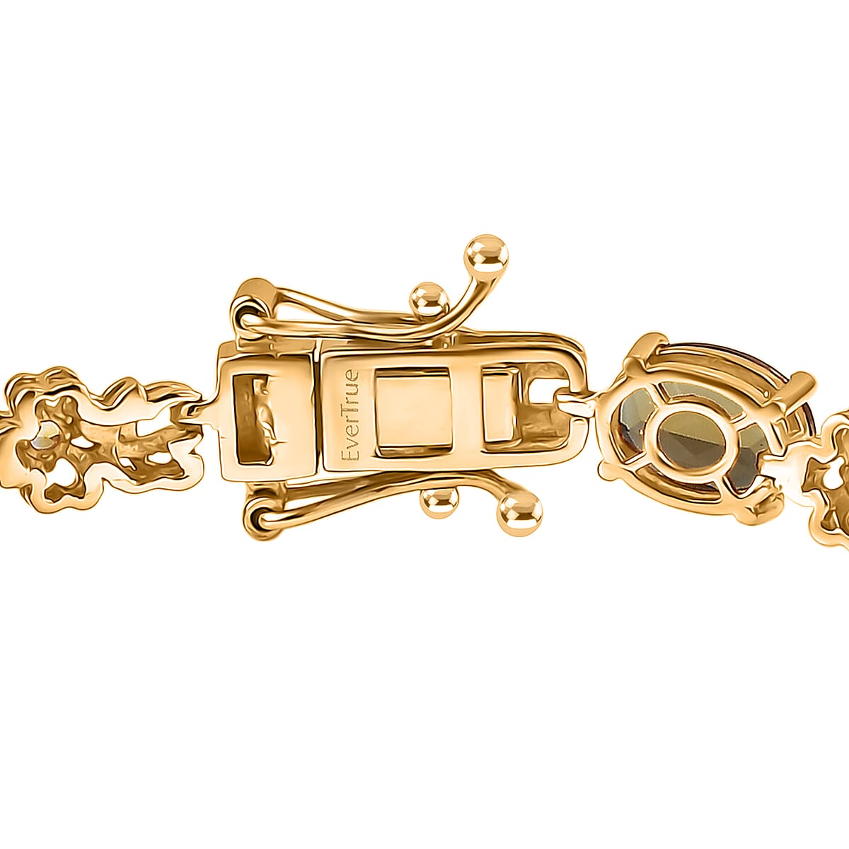 EverTrue Autumn Alexite and Brazilian Citrine 12.50 ctw Blossom Bracelet in 18K YG Plated (6.50 In) image number 3