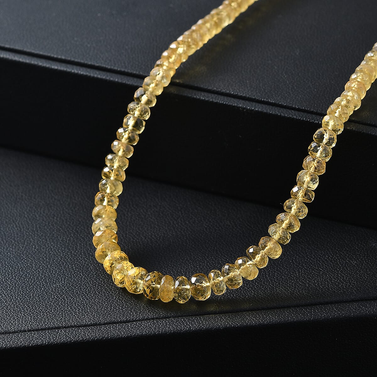 D'Joy AAA Brazilian Heliodor 75.00 ctw Beaded Necklace in 18K Vermeil Yellow Gold Over Sterling Silver 18-20 Inches  image number 1