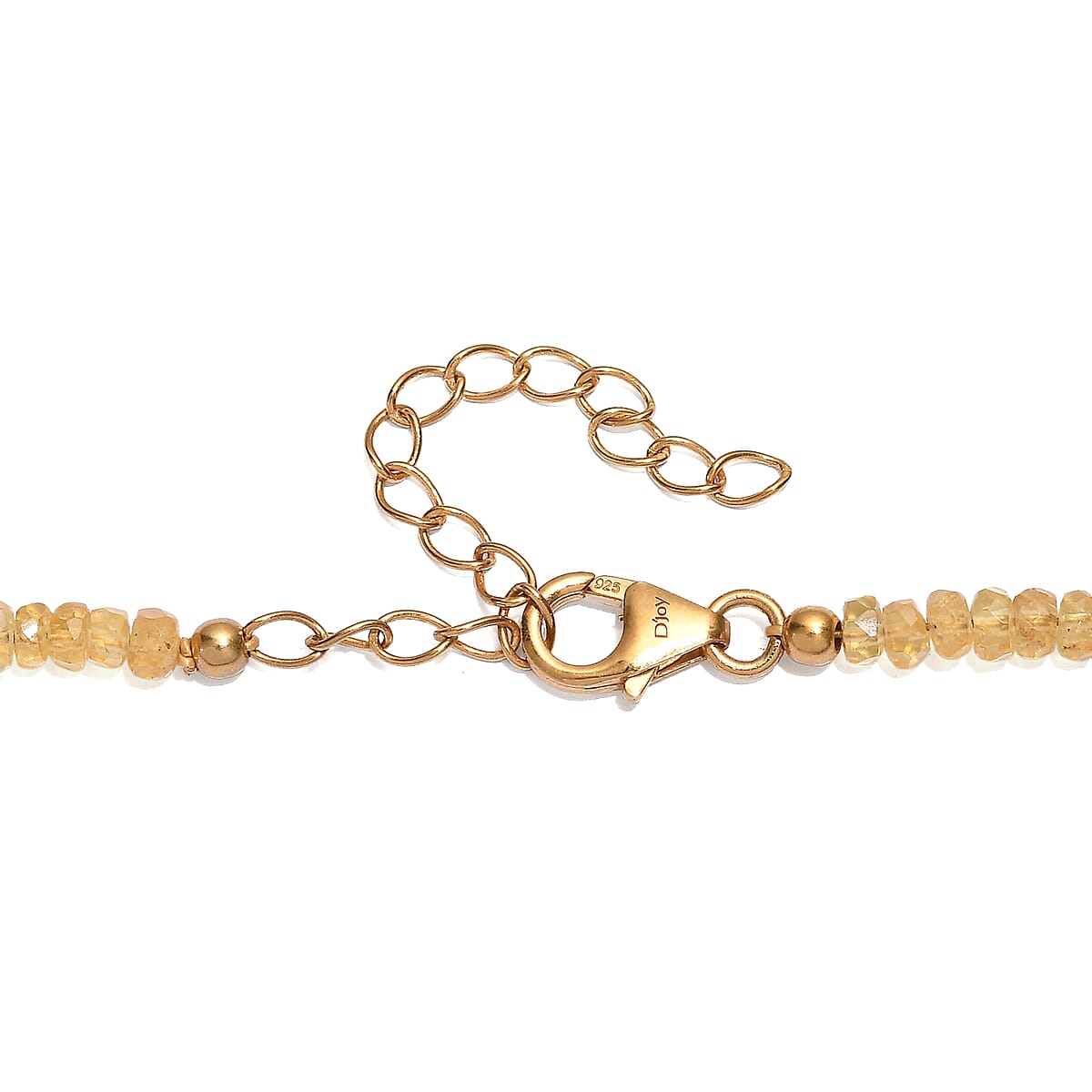 D'Joy AAA Brazilian Heliodor 75.00 ctw Beaded Necklace in 18K Vermeil Yellow Gold Over Sterling Silver 18-20 Inches  image number 4