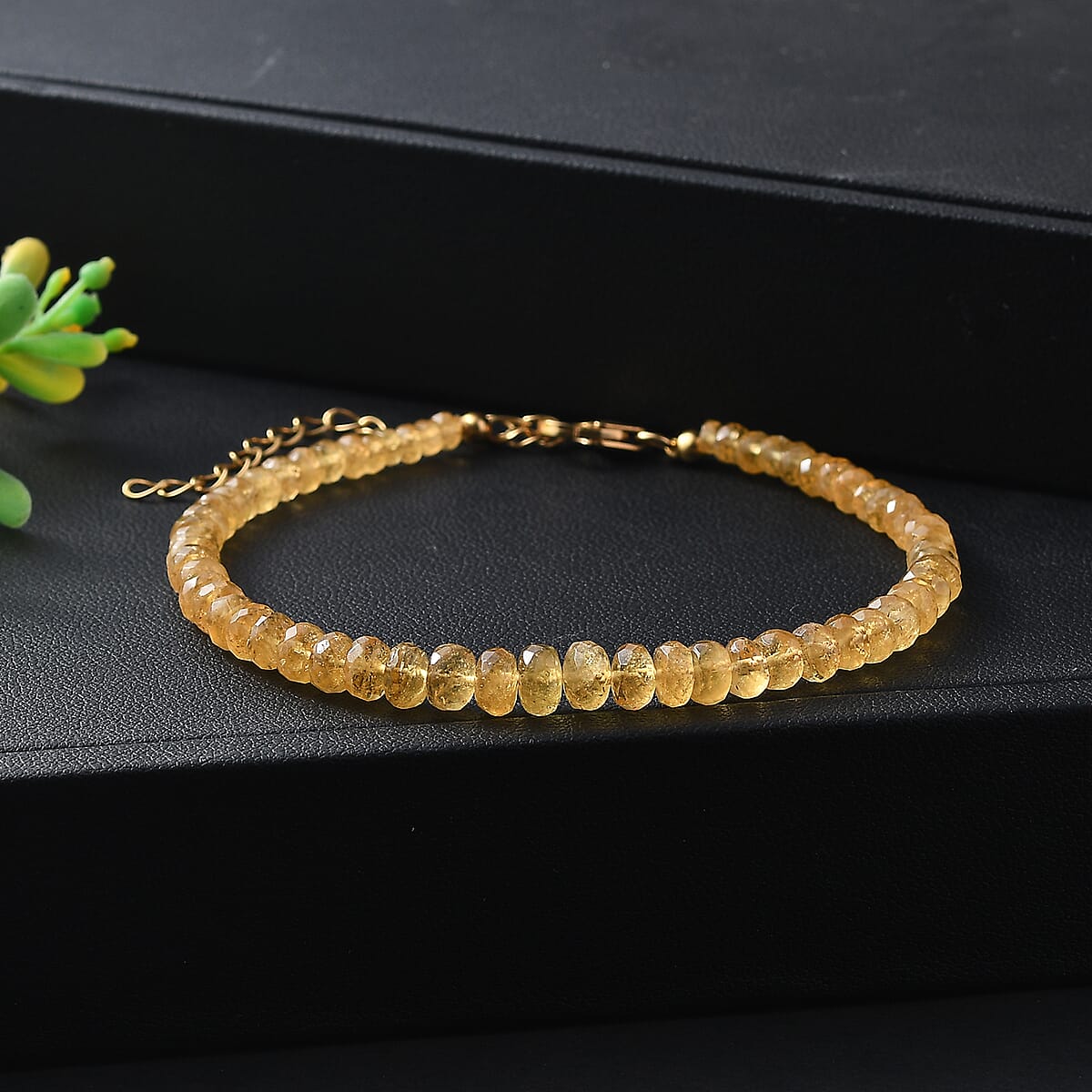 D'Joy AAA Brazilian Heliodor 30.00 ctw Beaded Bracelet in 18K Vermeil Yellow Gold Over Sterling Silver (7.25-9.25In) image number 1