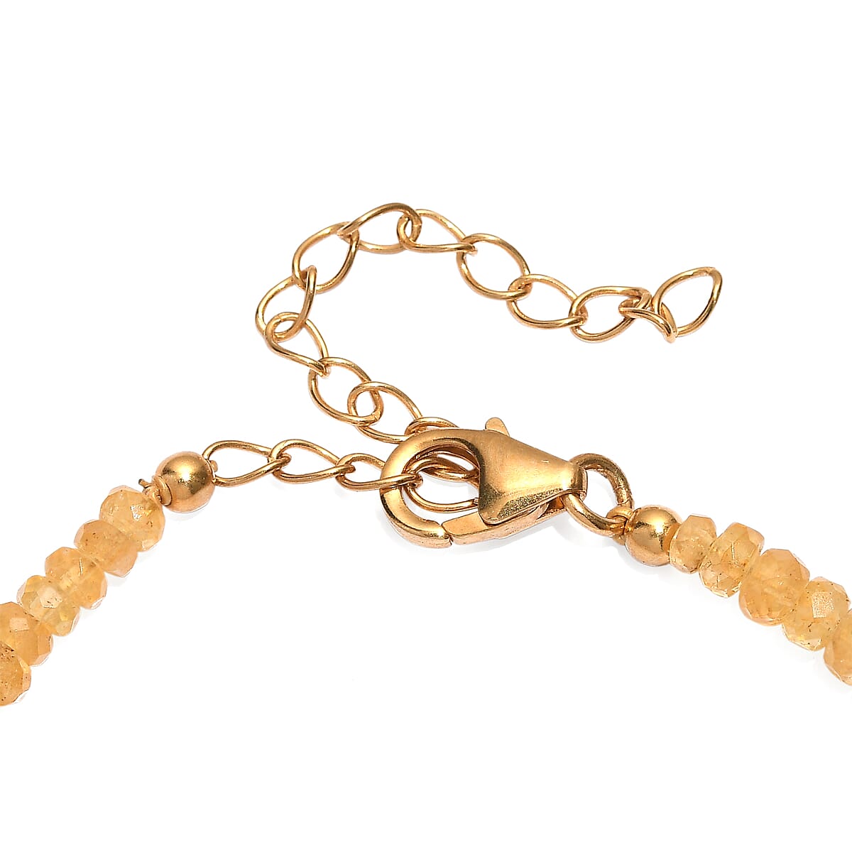 D'Joy AAA Brazilian Heliodor 30.00 ctw Beaded Bracelet in 18K Vermeil Yellow Gold Over Sterling Silver (7.25-9.25In) image number 4