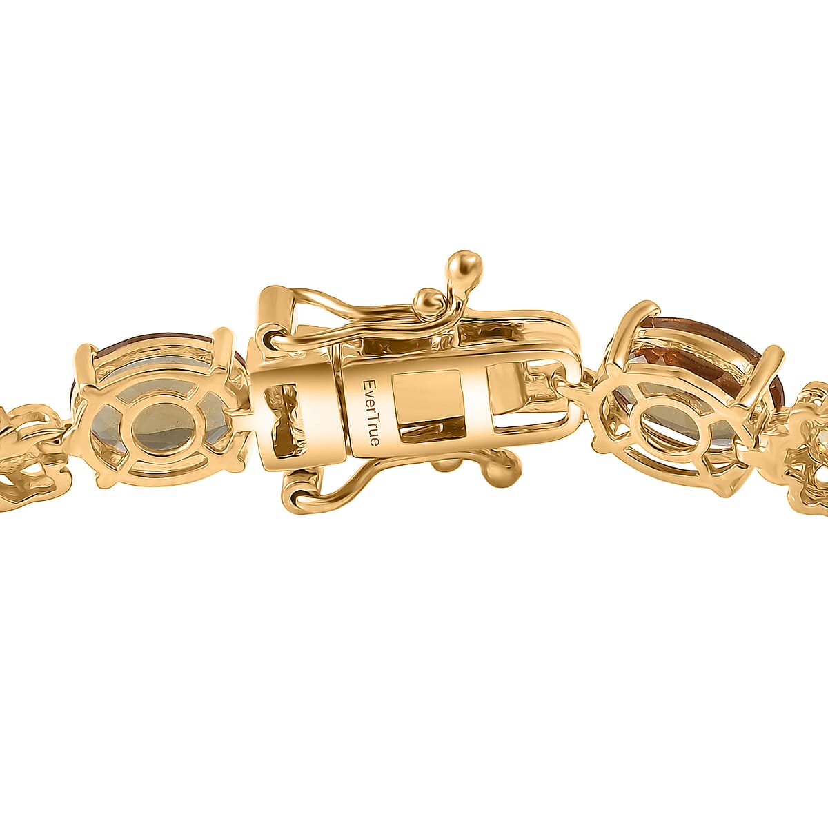 EverTrue Autumn Alexite and Brazilian Citrine 16.60 ctw Blossom Bracelet in 18K YG Plated (8.00 In) image number 3