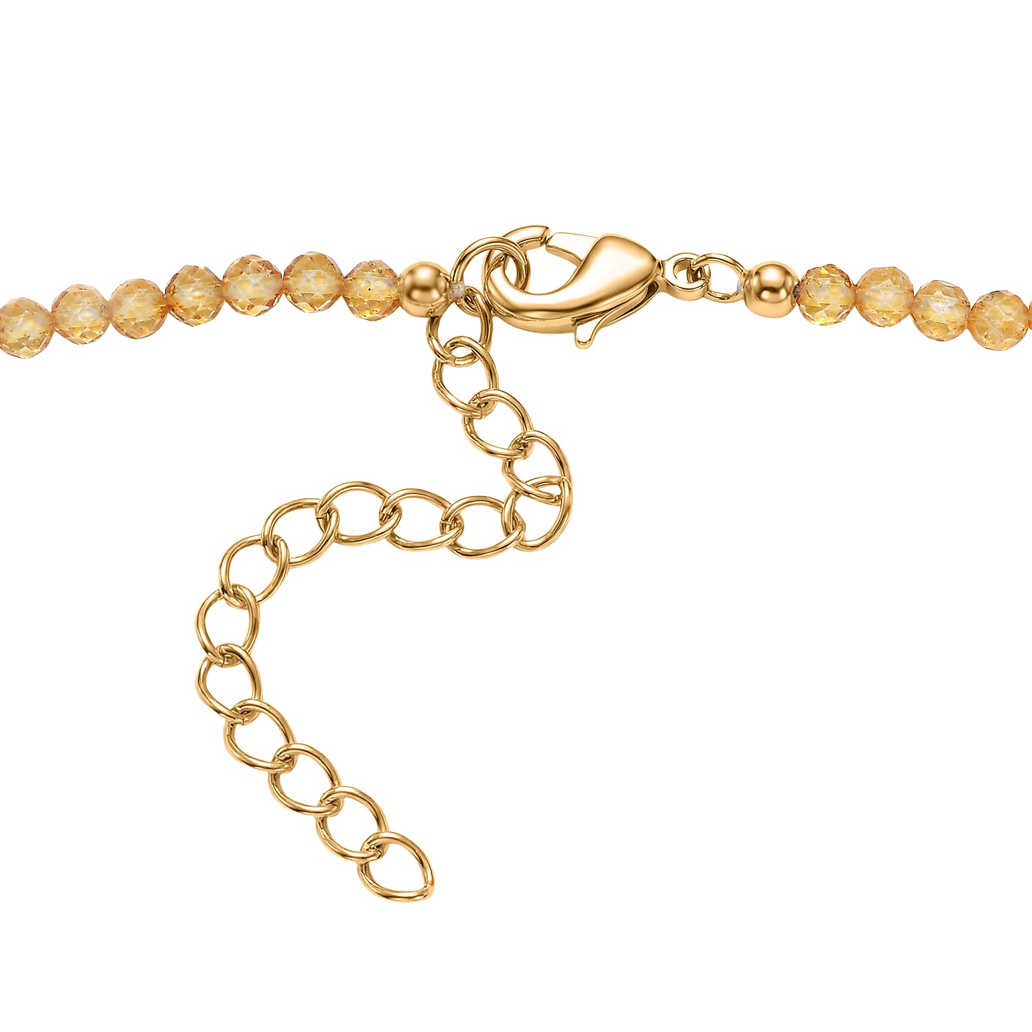 EverTrue Autumn Alexite and Brazilian Citrine 30.75 ctw Blossom Necklace in 18K YG Plated 18-20 Inches 