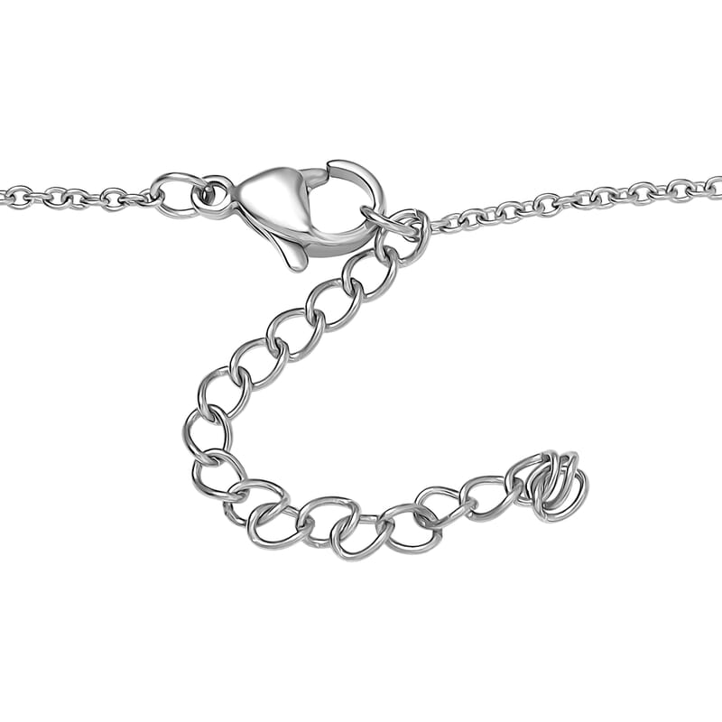 EverTrue Multi Gemstone 0.75 ctw Necklace in 18K YG Plated and Platinum Bond 18 Inches