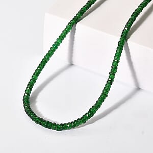 Certified & Appraised Rhapsody AAAA Tsavorite Garnet 58.00 ctw Necklace in 950 Platinum 18 Inches (Del. in 10-12 Days)