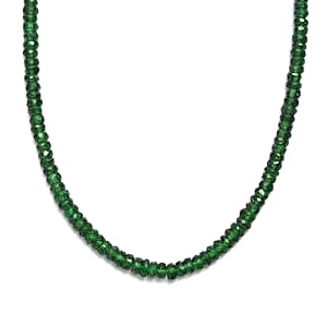 Certified & Appraised Rhapsody AAAA Tsavorite Garnet 58.00 ctw Necklace in 950 Platinum 18 Inches (Del. in 10-12 Days)