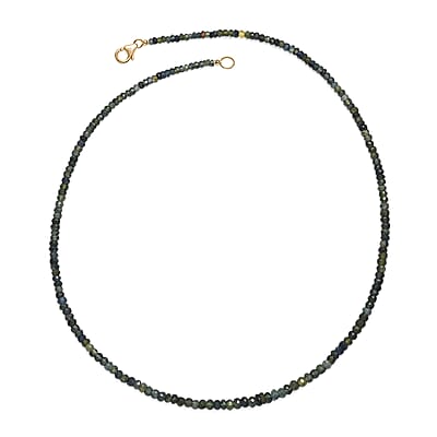 Certified and Appraised Luxoro Premium Montana Sapphire 70.00 ctw Necklace in 10K Yellow Gold 18 Inches