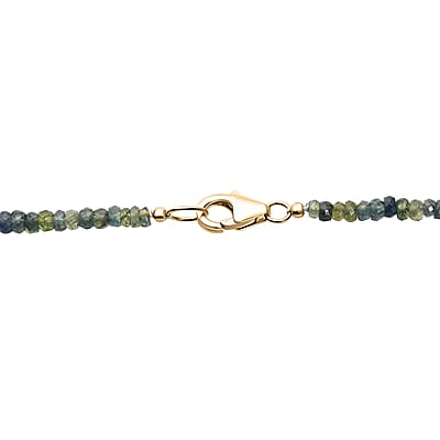 Certified and Appraised Luxoro Premium Montana Sapphire 70.00 ctw Necklace in 10K Yellow Gold 18 Inches