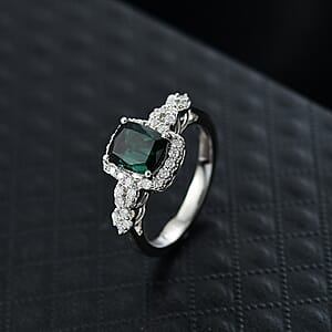 Certified & Appraised Rhapsody AAAA Monte Belo Indicolite and Diamond E-F VS 2.15 ctw Ring in 950 Platinum (Size  6.0)  6.35 Grams