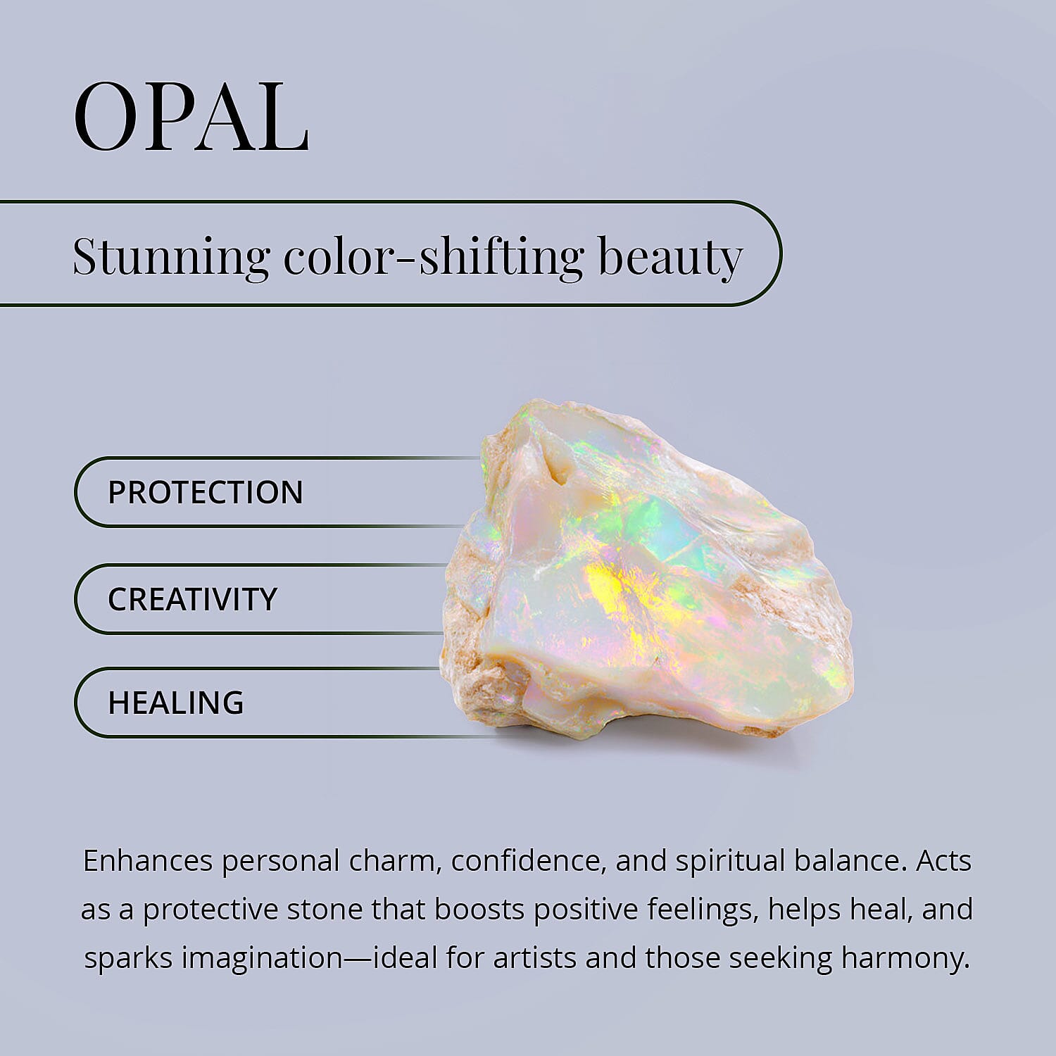 D'Joy Premium Ethiopian Welo Opal and Moissanite 4.90 ctw Moonlit Radiance Ring in Rhodium Over Sterling Silver (Size 10.0)