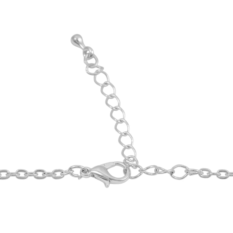 Heart Opal Flakes 18.00 ctw Necklace in Silvertone 16-18 Inches