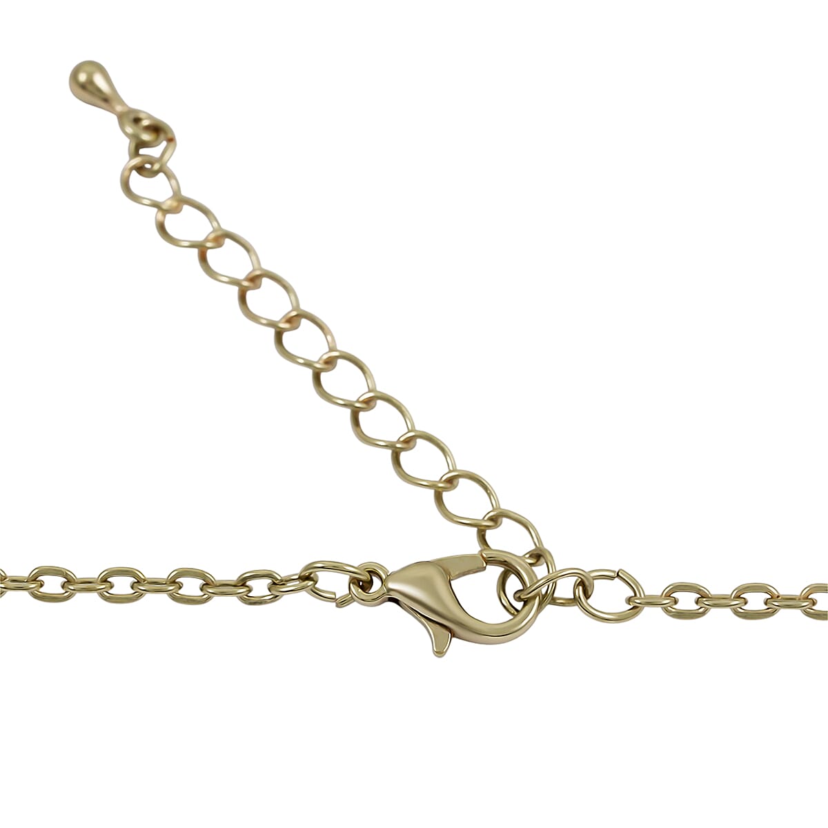 Heart Opal Flakes 18.00 ctw Necklace in Goldtone 16-18 Inches image number 4