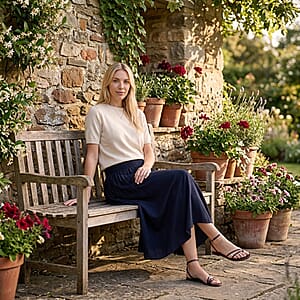 La Marey Black Wide Leg Culotte Pants