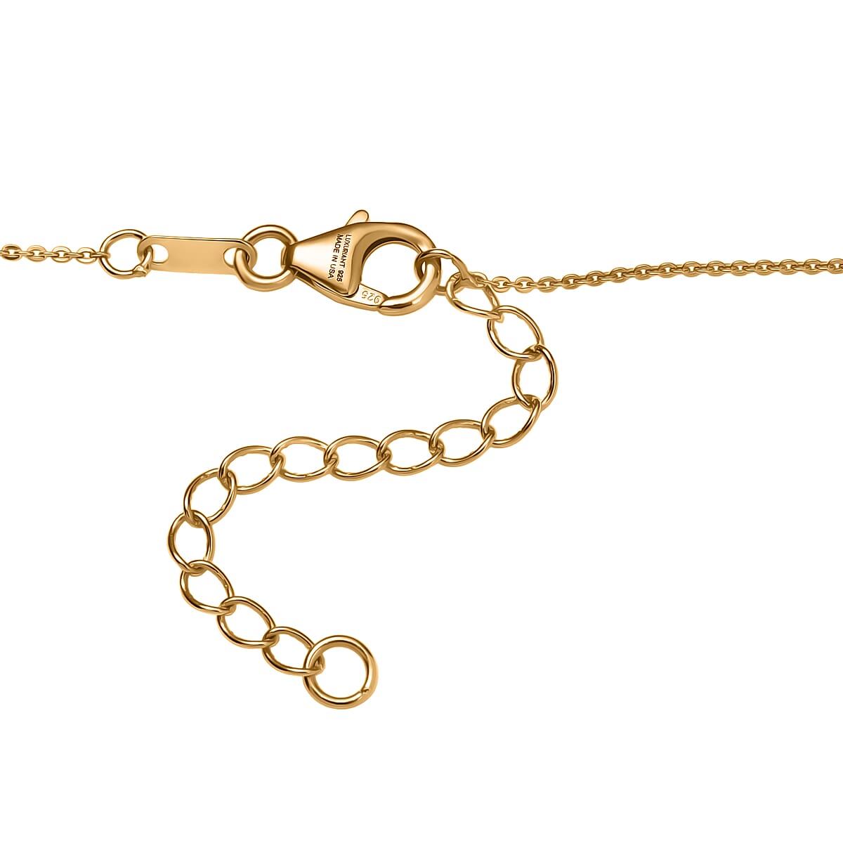 Premium Anthill Garnet and Luxuriant Lab Grown Diamond G-H, SI 1.50 ctw Flowing Vine Necklace in 18K Vermeil Yellow Gold Over Sterling Silver 18-20 Inches  image number 4