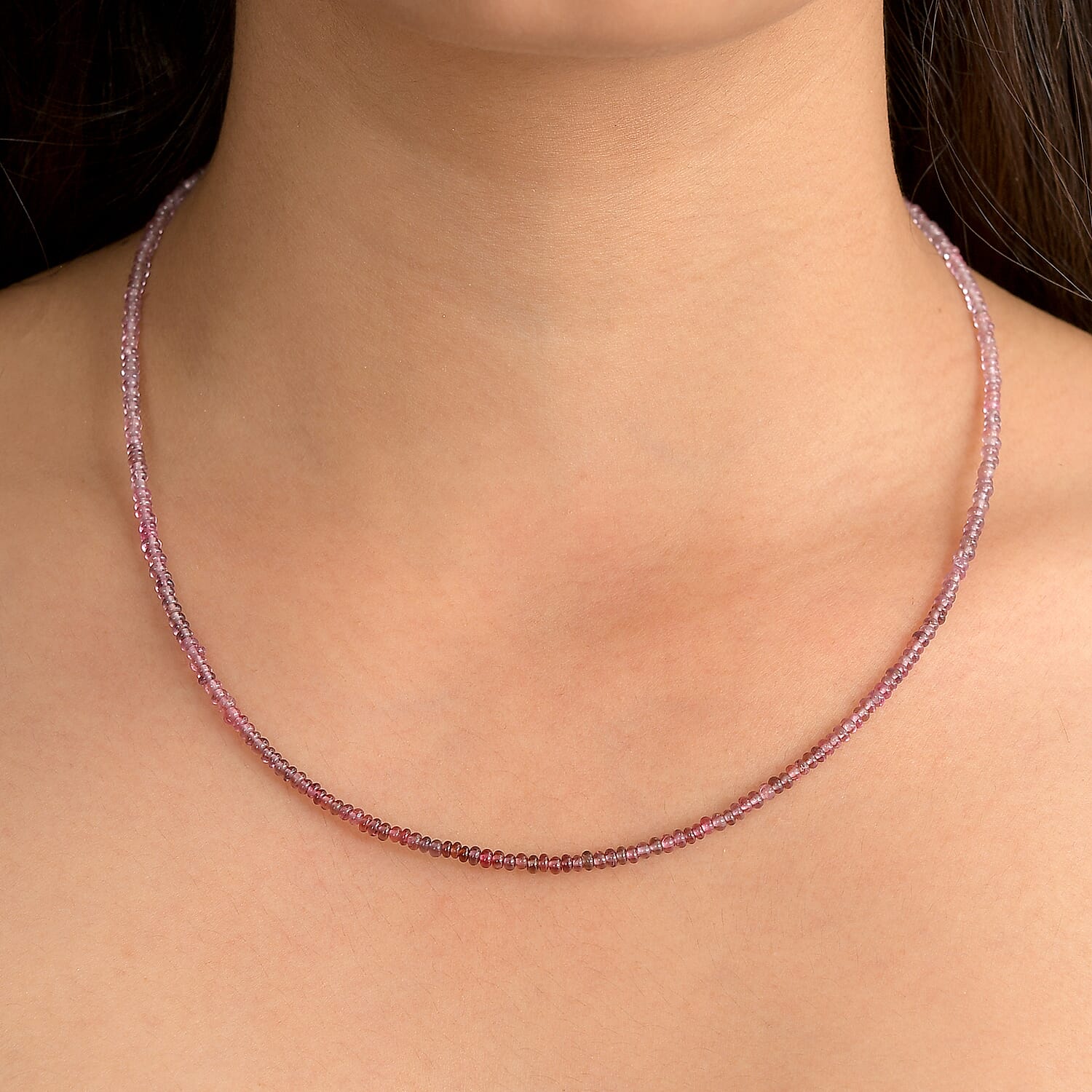Luxoro 10K Yellow Gold  AA   Ombre Tanzanian wine Spinel  Necklace (Size - 18) 30.00 ctw