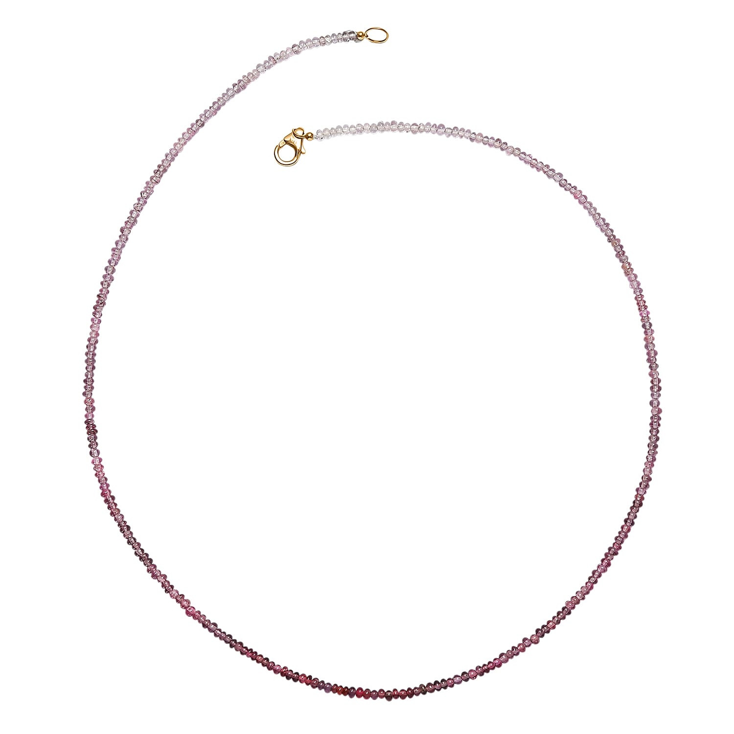 Luxoro 10K Yellow Gold  AA   Ombre Tanzanian wine Spinel  Necklace (Size - 18) 30.00 ctw