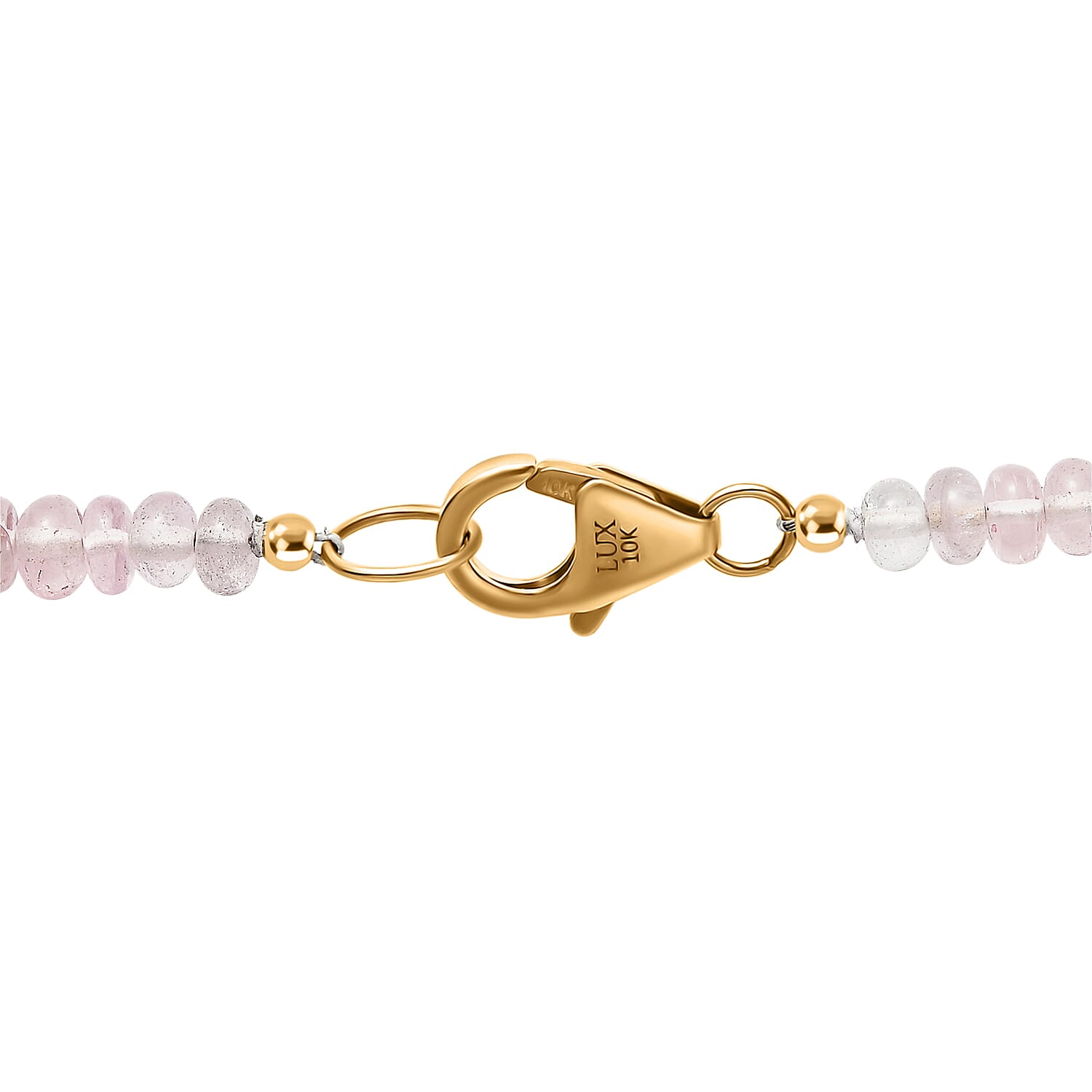 Certified & Appraised Luxoro Premium Ombre Tanzanian Wine Spinel 42.75 ctw Beaded Necklace in 10K Yellow Gold 18 Inches