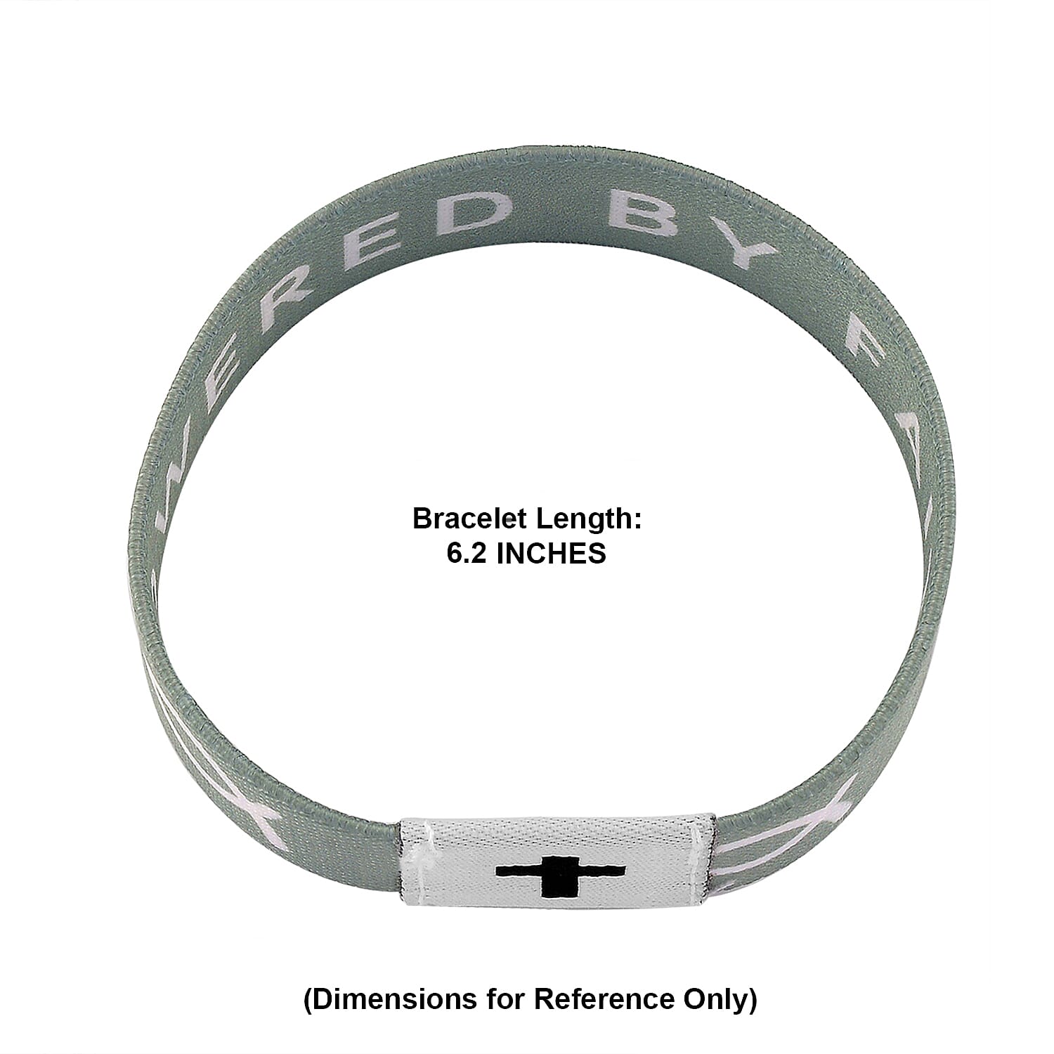 NFC Scan (Daily Bible Verse) Polyester Stretch Bracelet - Green (7-8In)