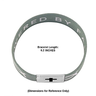 NFC Scan (Daily Bible Verse) Polyester Stretch Bracelet - Green (7-8In)