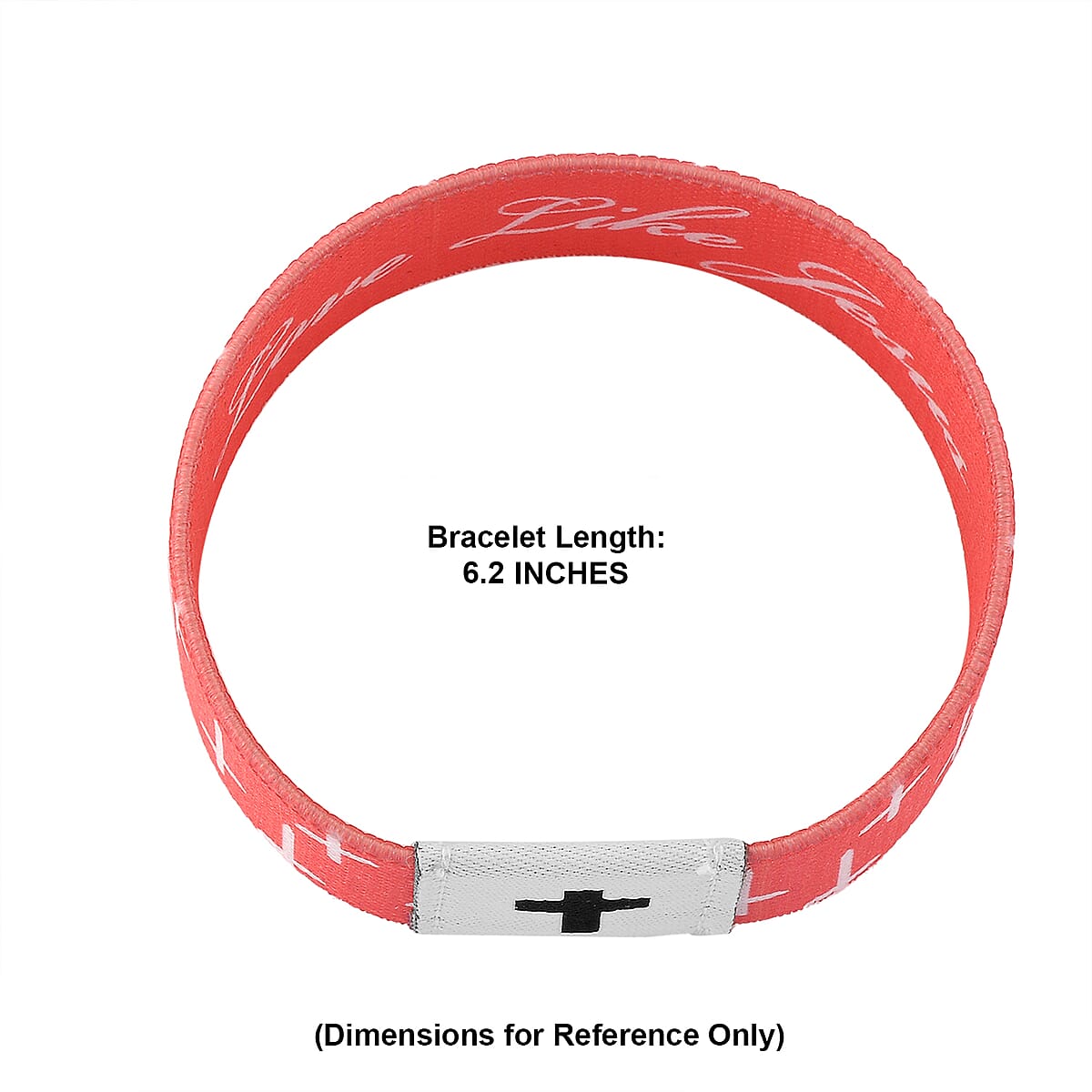 NFC Scan (Daily Bible Verse) Polyester Stretch Bracelet - Pink (7-8In) image number 6