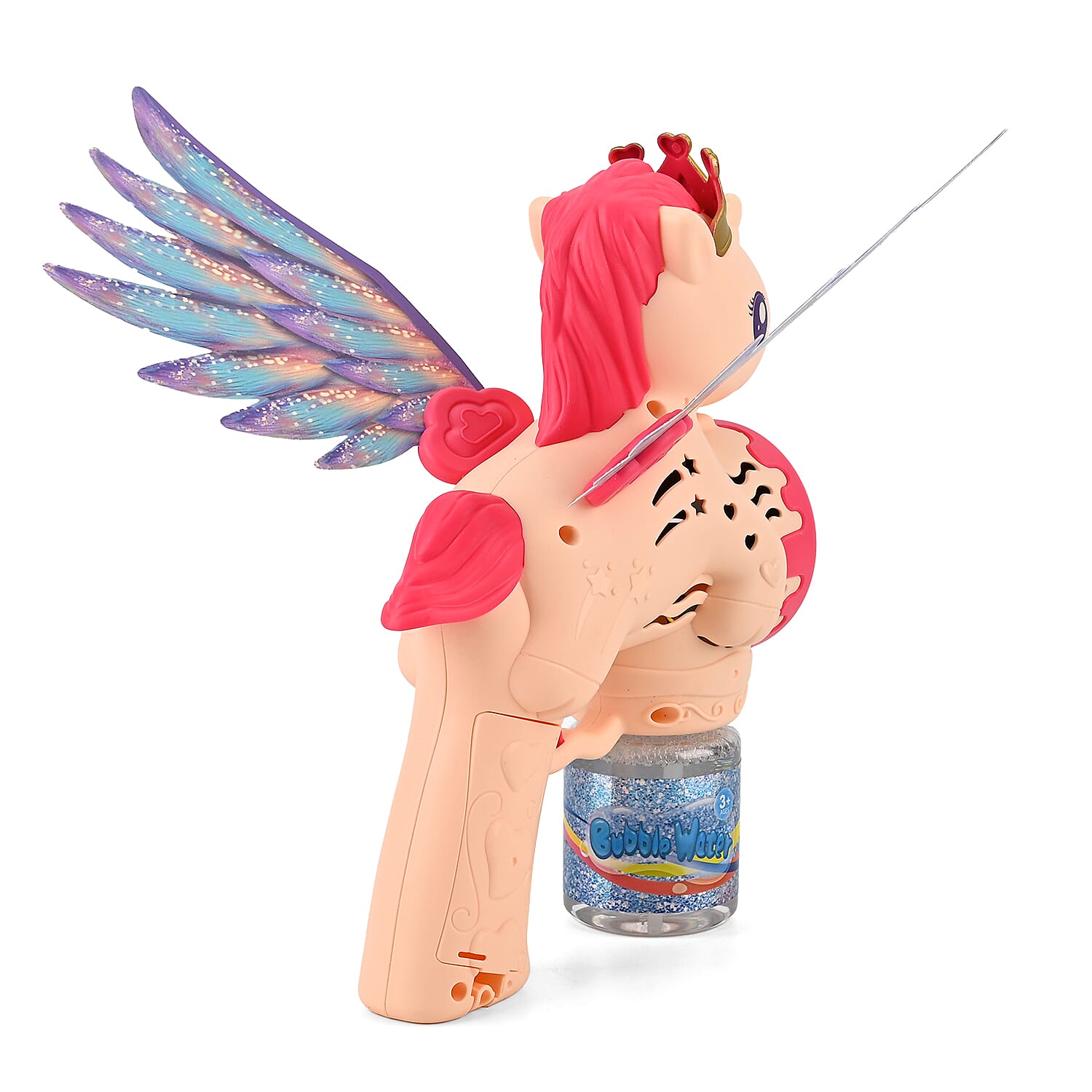 Beige Big Flying Horse Bubble Blaster (Includes 90ml Bubble Fluid)