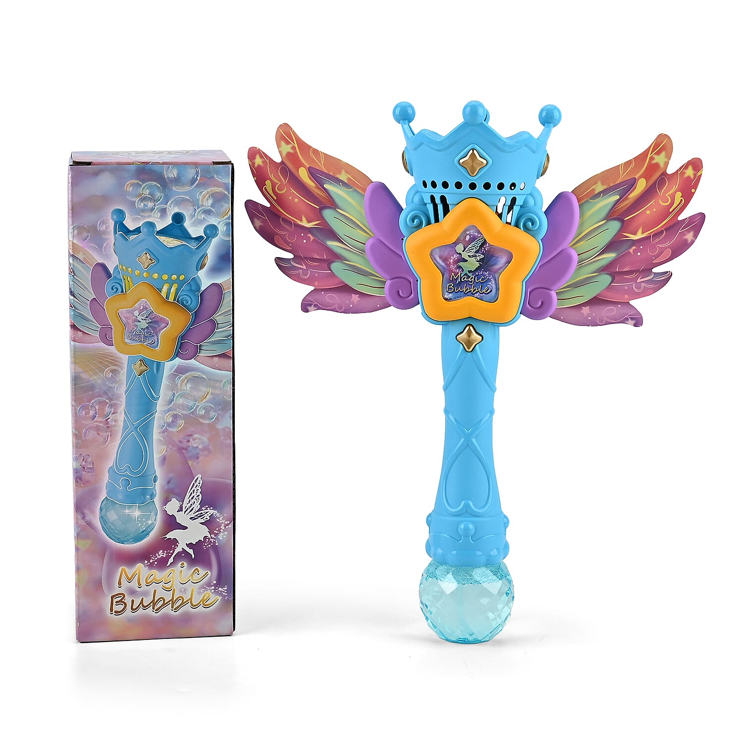 Blue Magic Bubble Wand Toy (Includes 80ml Bubble Fluid)