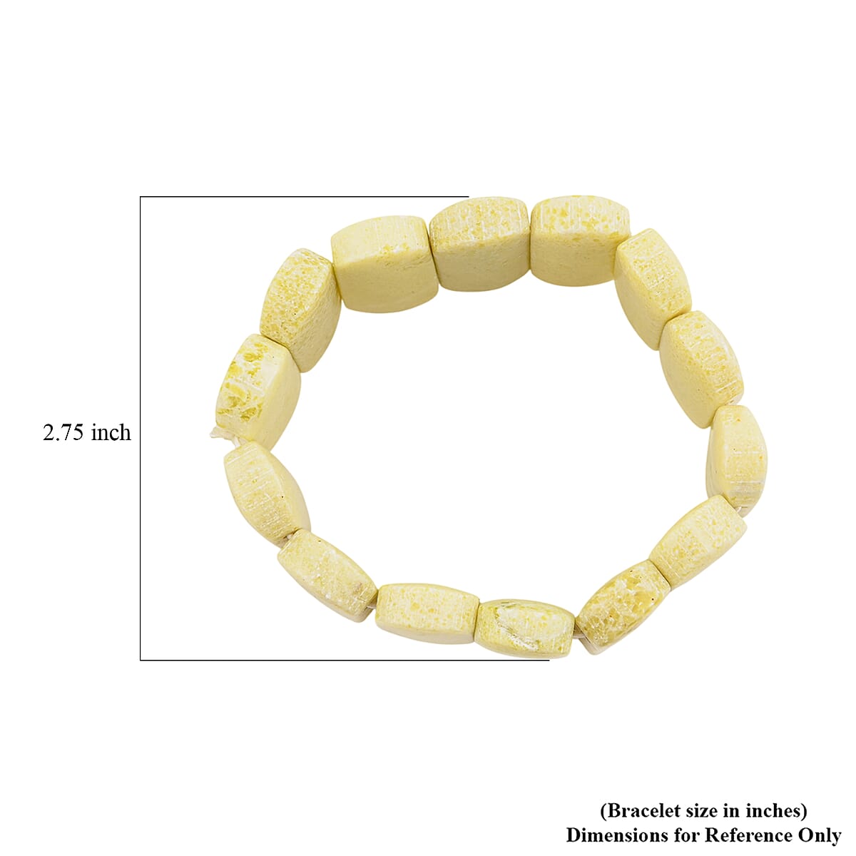 Pineapple Jasper 518.40 ctw Stretch Bracelet (6.00 In) image number 4