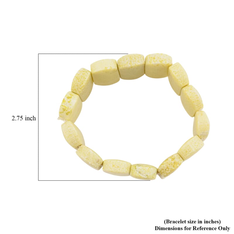 Pineapple Jasper 518.40 ctw Stretch Bracelet (6.00 In)