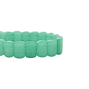 Green Aventurine 130.60 ctw Stretch Bracelet (6.00 In)