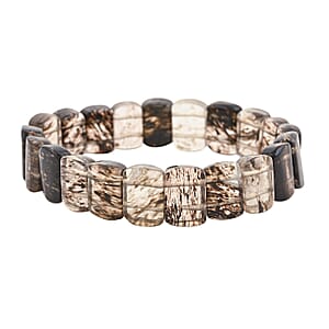 Moss Quartz 96.95 ctw Stretch Bracelet (6.00 In)