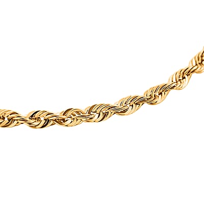 2.5mm Rope Chain Bracelet in 10K Yellow Gold (7.00 In) 1.5 Grams