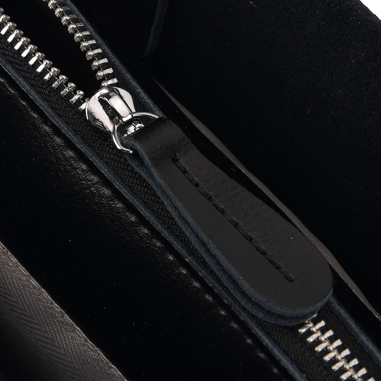 La Marey Black Genuine Leather Crossbody Bag
